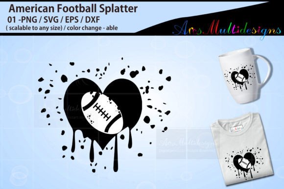 American Football Splatter Graphics & Crafts Review