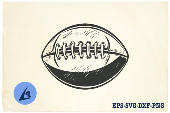 American Football SVG Clipart 08 for Crafts
