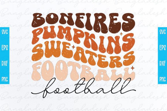 Bonfires Pumpkins Sweaters Football Graphics & Crafts