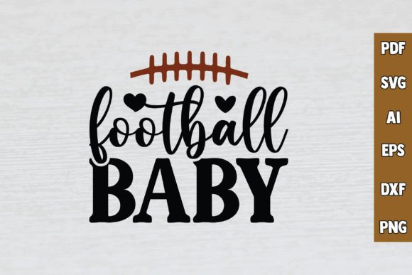Football Baby SVG: Graphics for Crafts