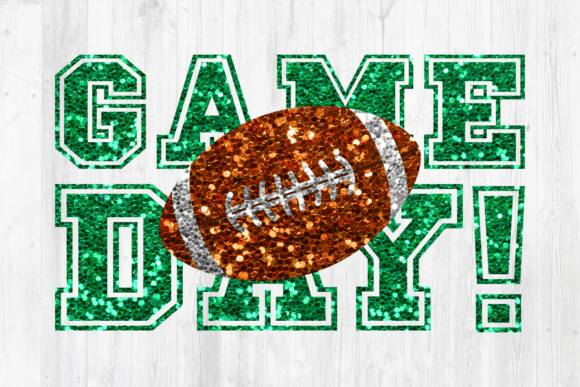 Football Game Day Green Glitter Graphics & Crafts Review