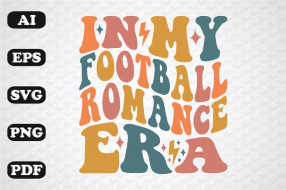 In My Football Romance Era Wavy Svg Graphics
