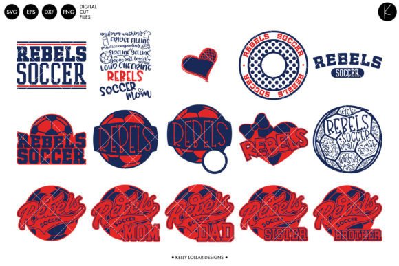 Rebels Soccer Football Bundle: Graphics & Crafts